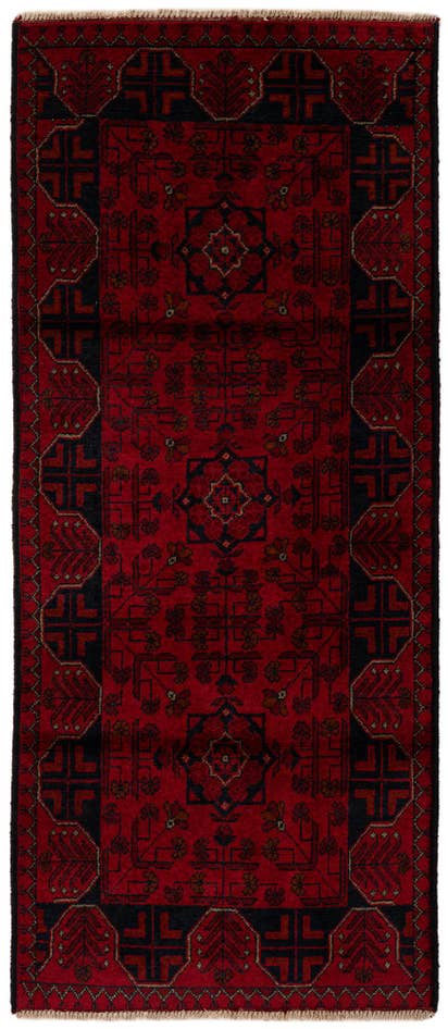 Detail image of 2' 9 x 6' 6 Hand Knotted Khal Mohammadi Wool Runner Rug