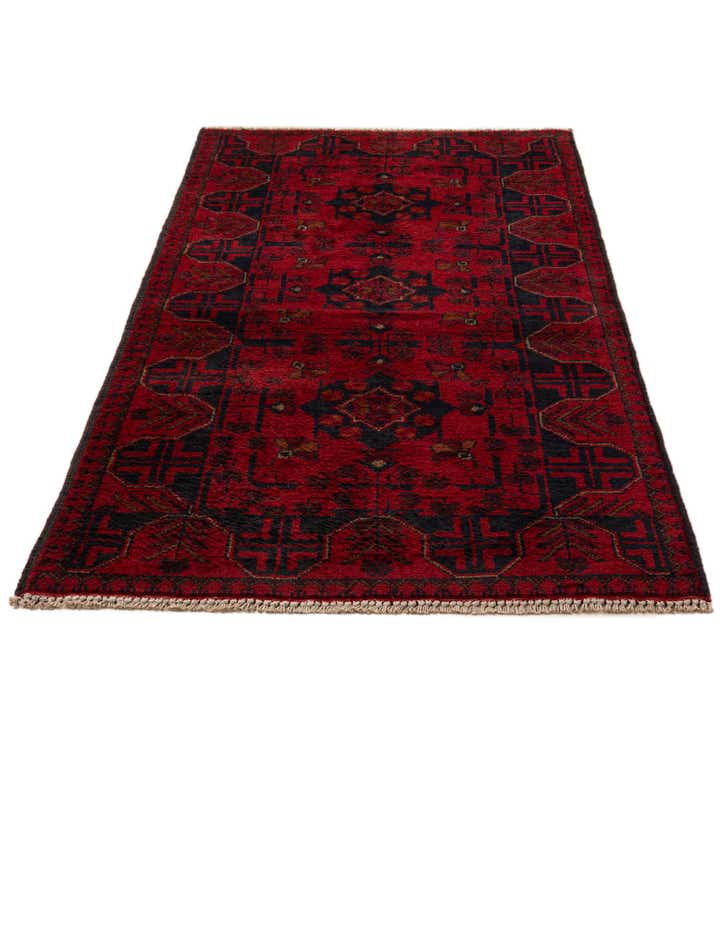 2' 8 x 6' 4 Hand Knotted Khal Mohammadi Wool Runner Rug