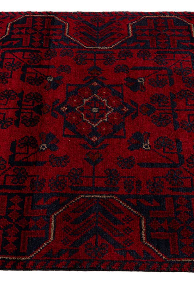 2' 7 x 6' 3 Hand Knotted Khal Mohammadi Wool Runner Rug