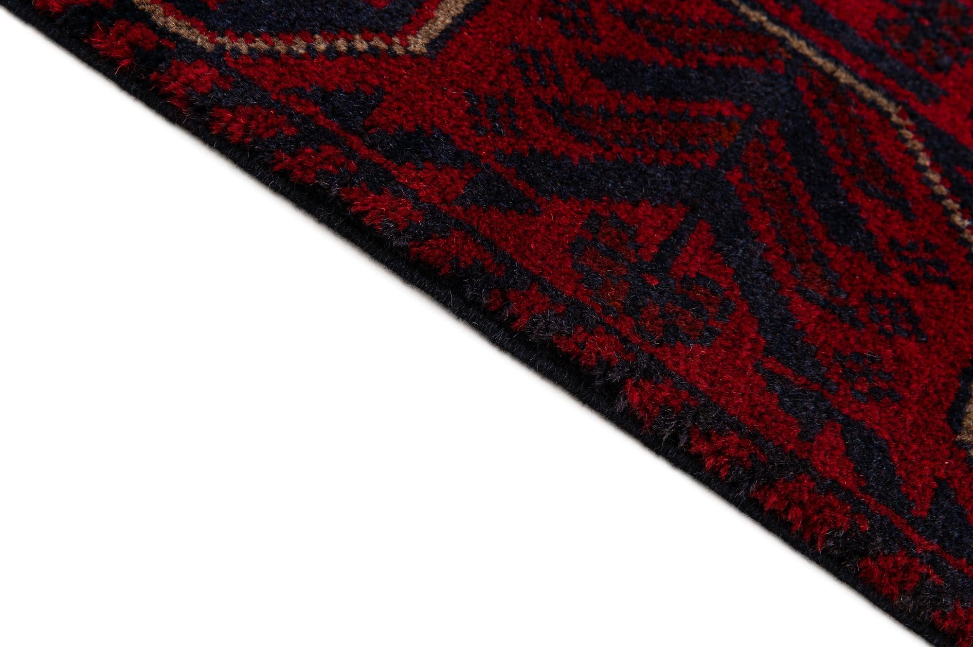 2' 7 x 6' 3 Hand Knotted Khal Mohammadi Wool Runner Rug