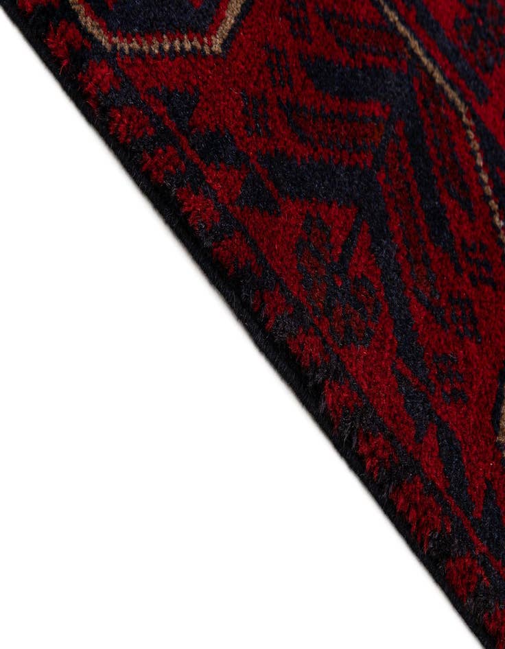 Detail image of 2' 7 x 6' 3  Hand Knotted Khal Mohammadi Wool Runner Rug