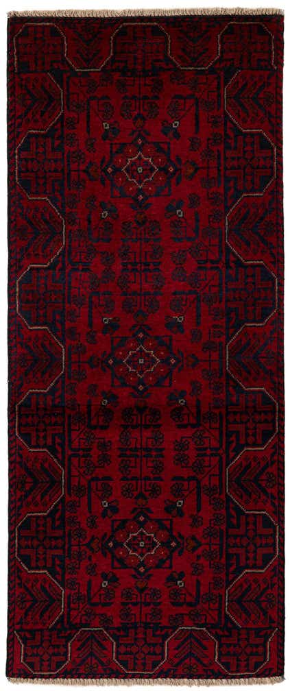 2' 7 x 6' 3 Hand Knotted Khal Mohammadi Wool Runner Rug