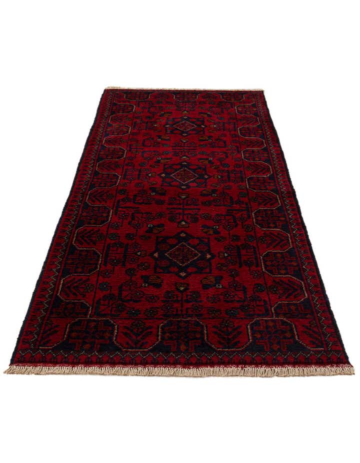 2' 7 x 6' 5 Hand Knotted Khal Mohammadi Wool Runner Rug
