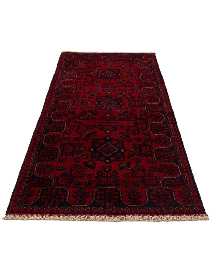 Detail image of 2' 7 x 6' 5 Hand Knotted Khal Mohammadi Wool Runner Rug