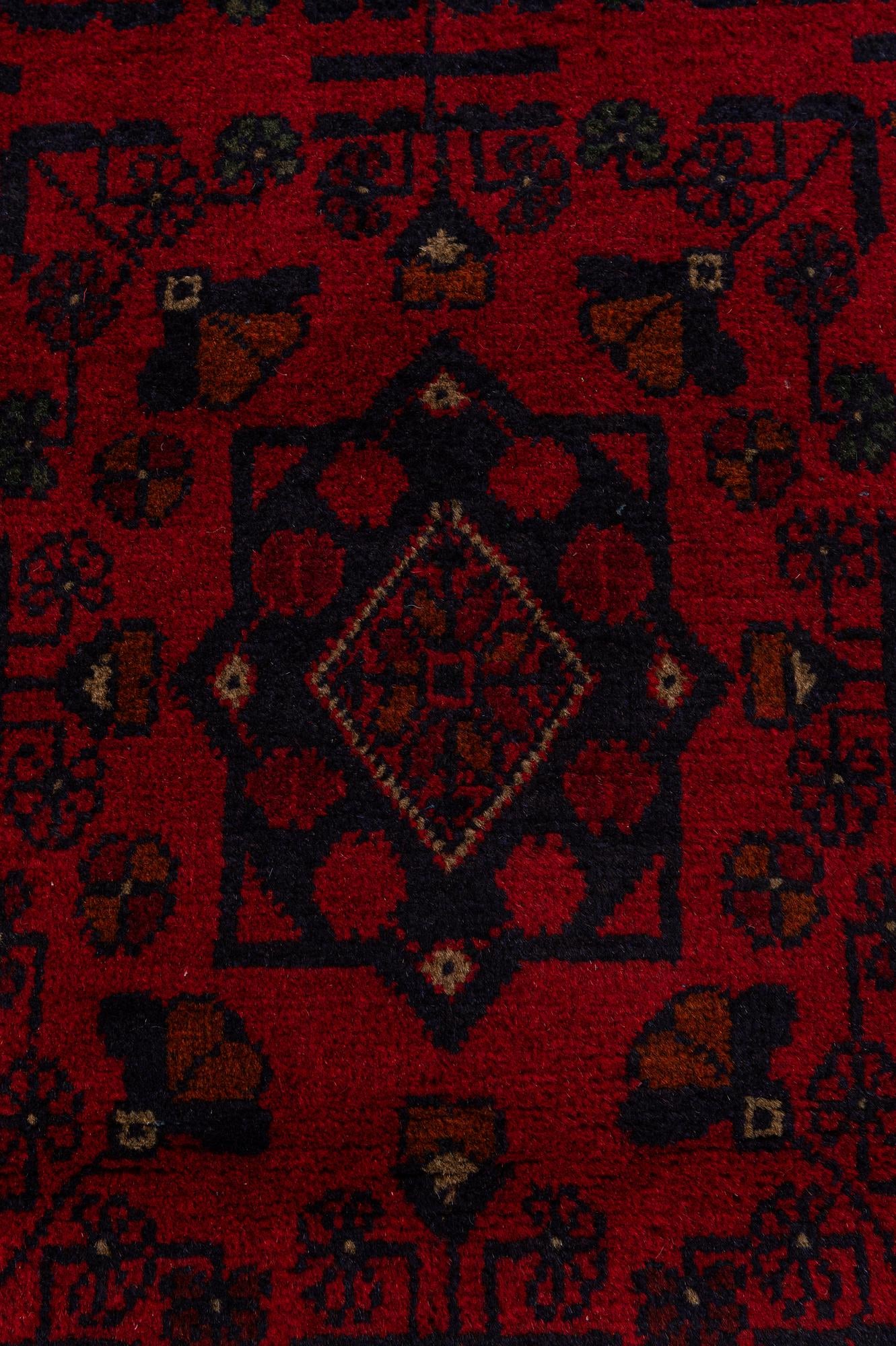 2' 7 x 6' 5 Hand Knotted Khal Mohammadi Wool Runner Rug