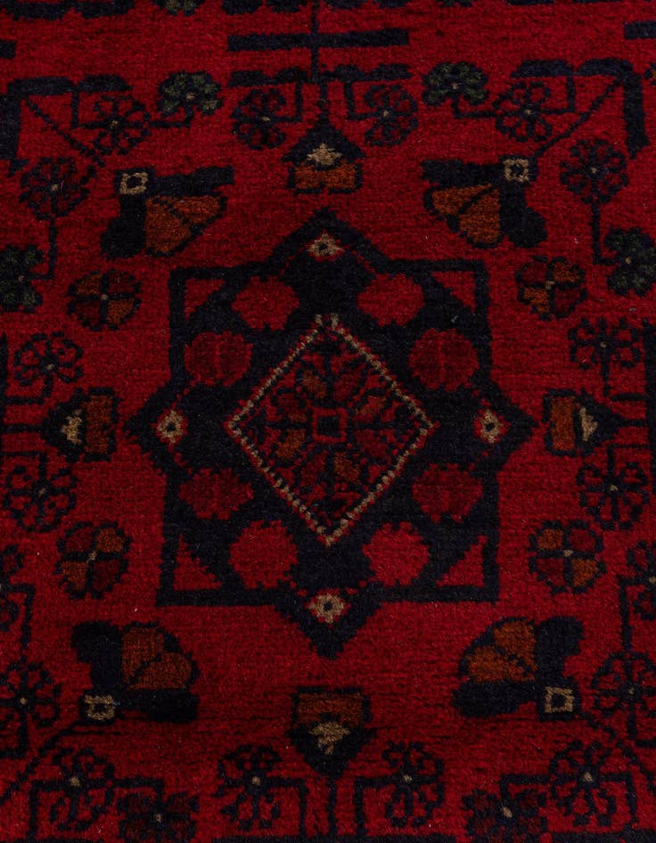 Detail image of 2' 7 x 6' 5  Hand Knotted Khal Mohammadi Wool Runner Rug