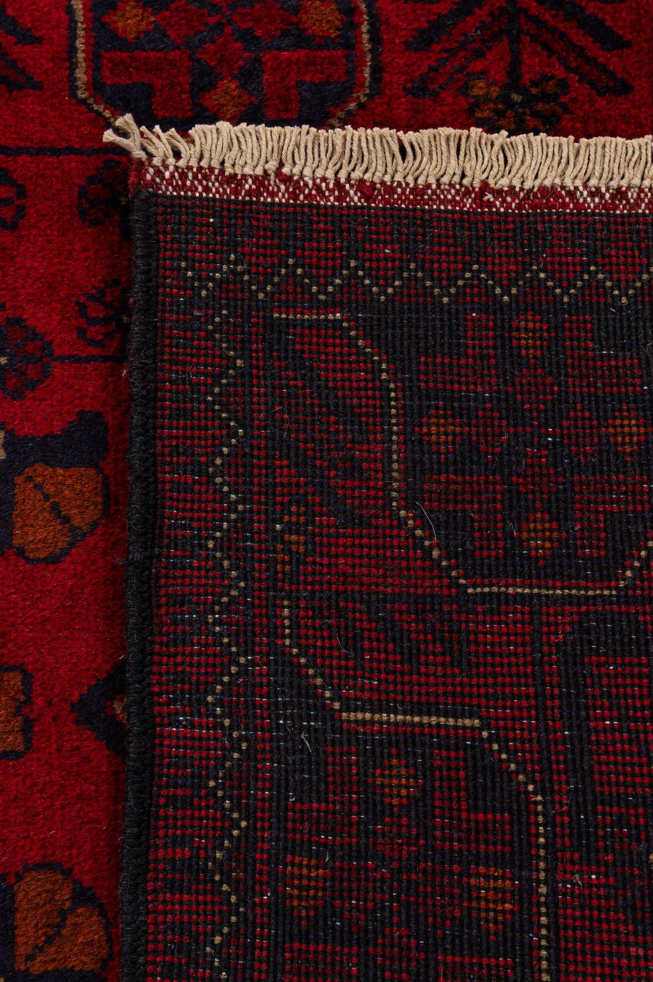 2' 7 x 6' 5 Hand Knotted Khal Mohammadi Wool Runner Rug