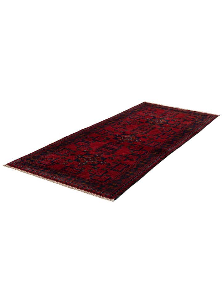 2' 7 x 6' 3 Hand Knotted Khal Mohammadi Wool Runner Rug