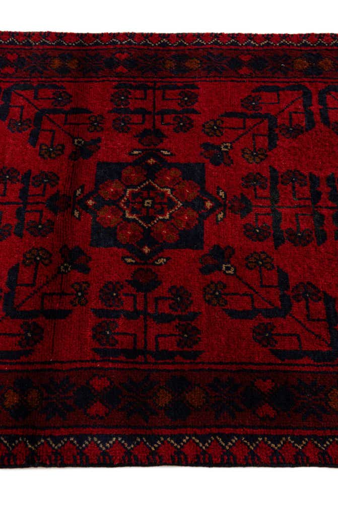 2' 7 x 6' 3 Hand Knotted Khal Mohammadi Wool Runner Rug