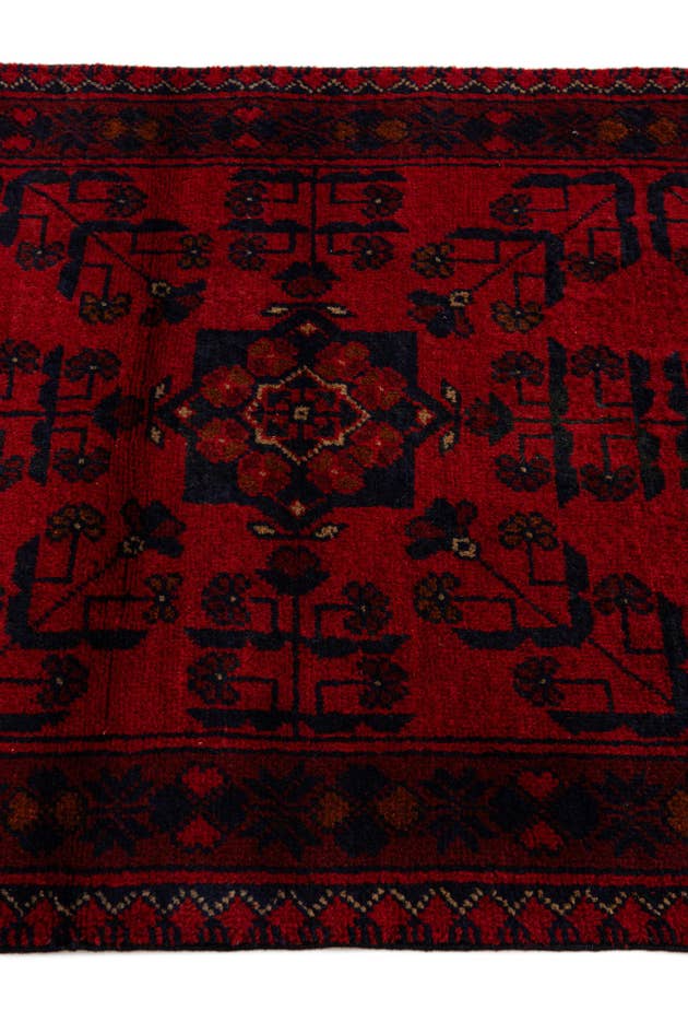 Detail image of 2' 7 x 6' 3 Hand Knotted Khal Mohammadi Wool Runner Rug
