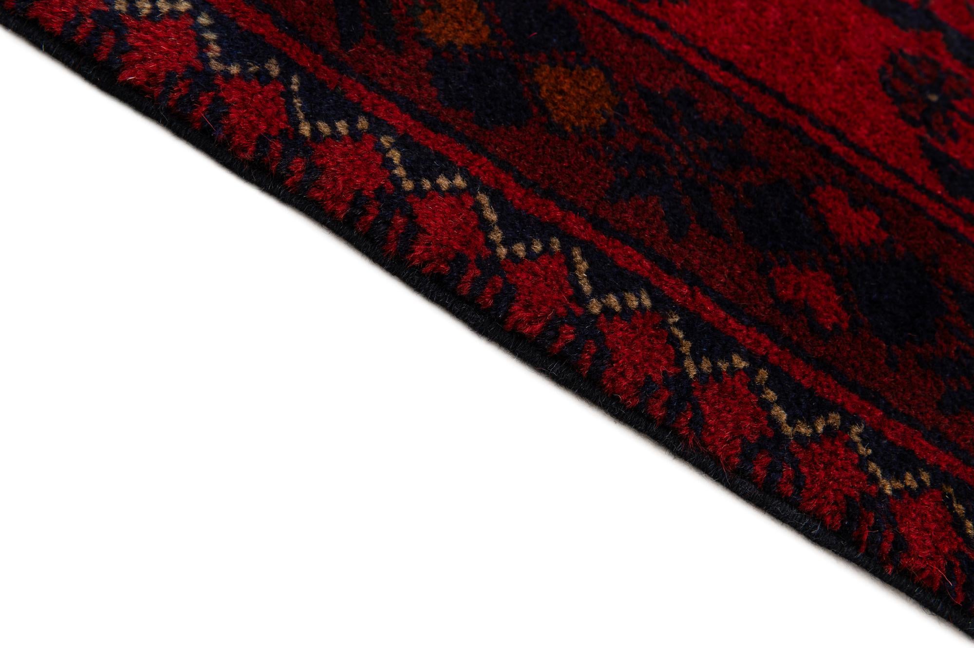 2' 7 x 6' 3 Hand Knotted Khal Mohammadi Wool Runner Rug