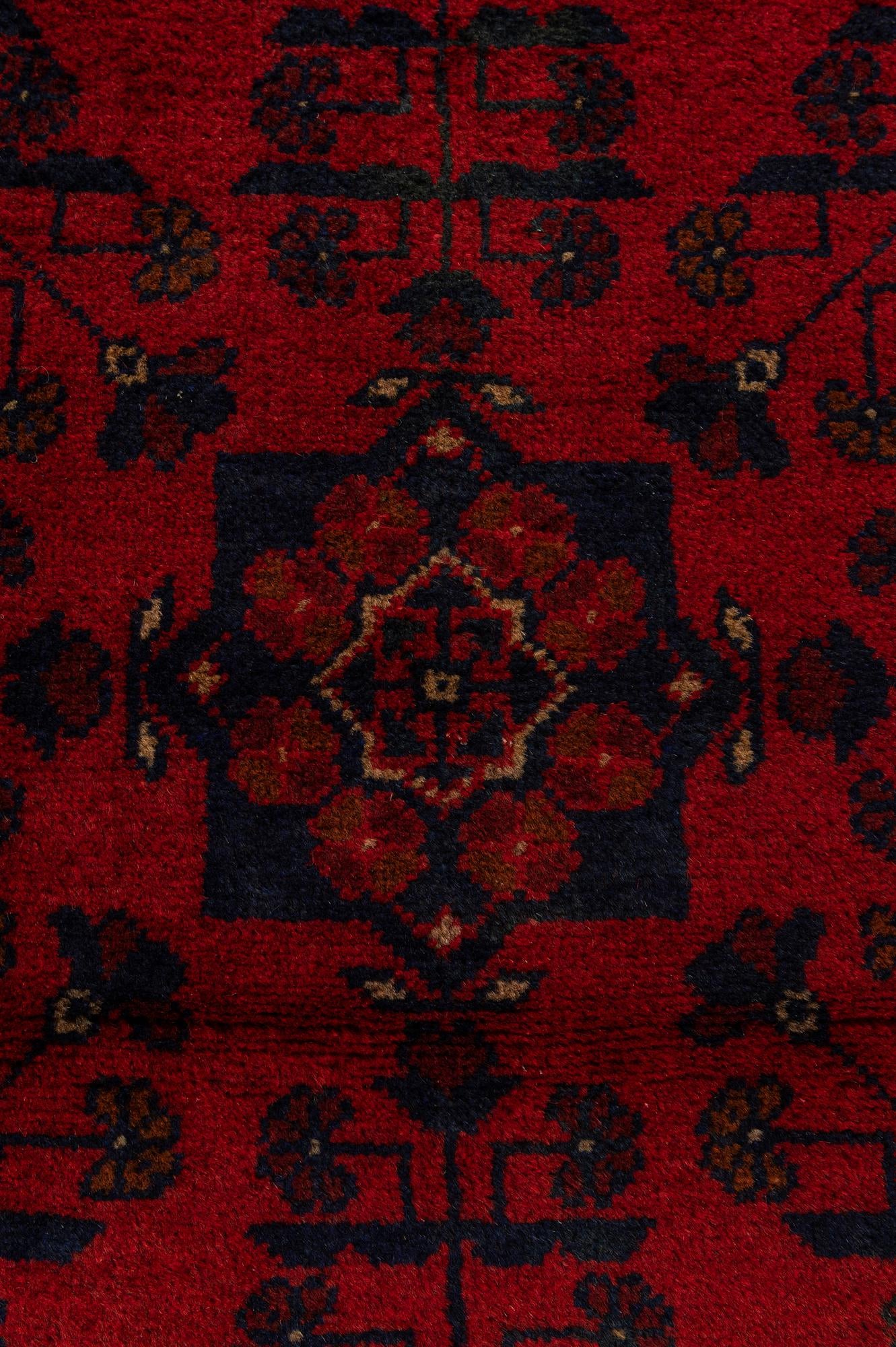 2' 7 x 6' 3 Hand Knotted Khal Mohammadi Wool Runner Rug