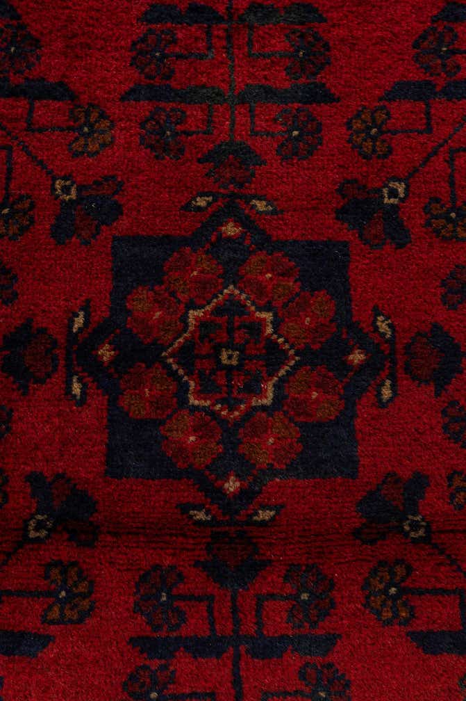 2' 7 x 6' 3 Hand Knotted Khal Mohammadi Wool Runner Rug