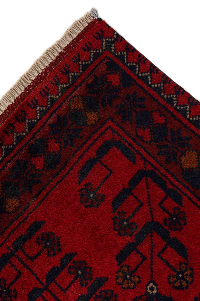 2' 7 x 6' 3 Hand Knotted Khal Mohammadi Wool Runner Rug