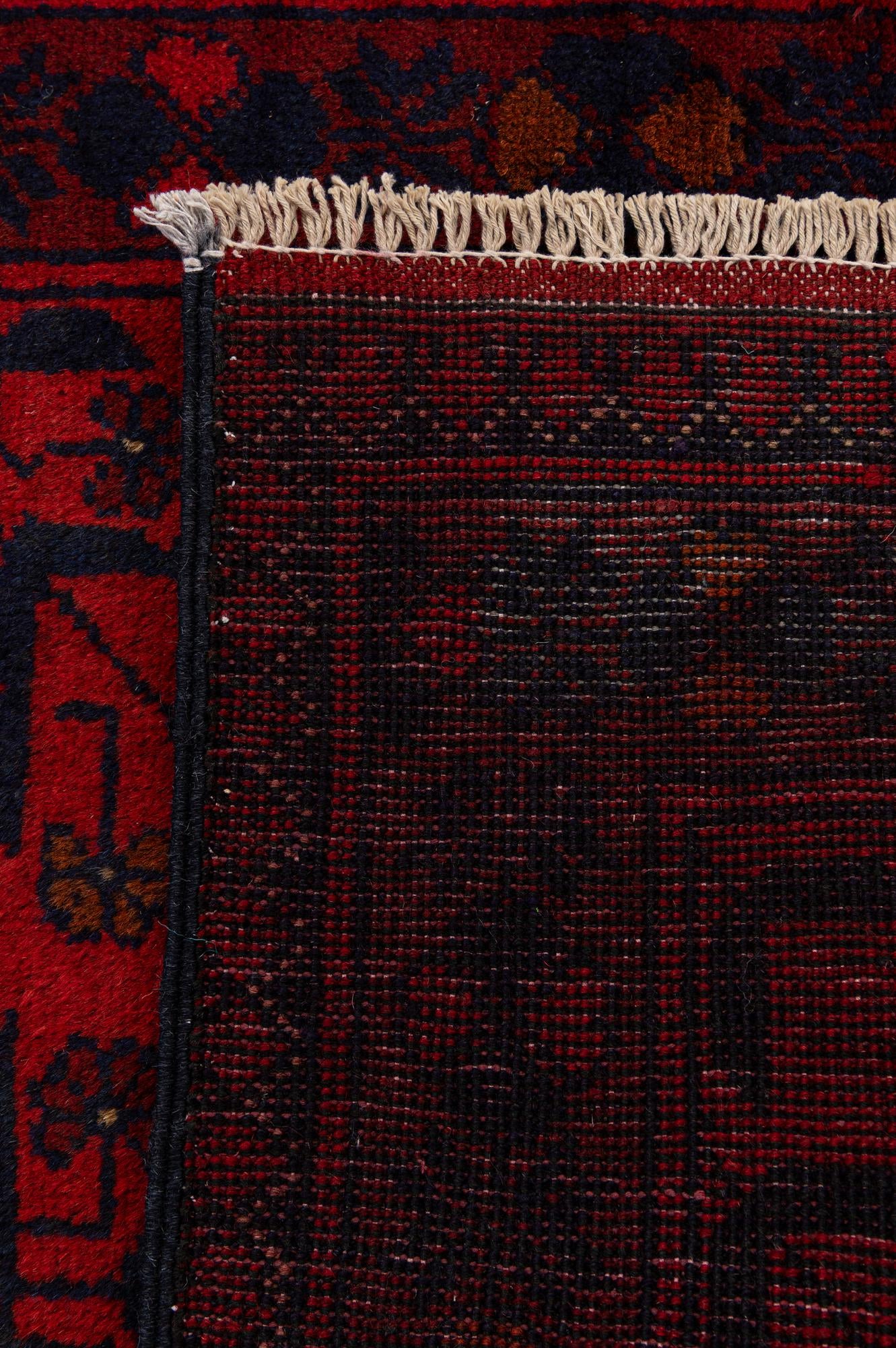 2' 7 x 6' 3 Hand Knotted Khal Mohammadi Wool Runner Rug