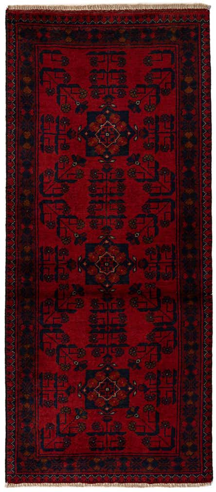 2' 7 x 6' 3 Hand Knotted Khal Mohammadi Wool Runner Rug