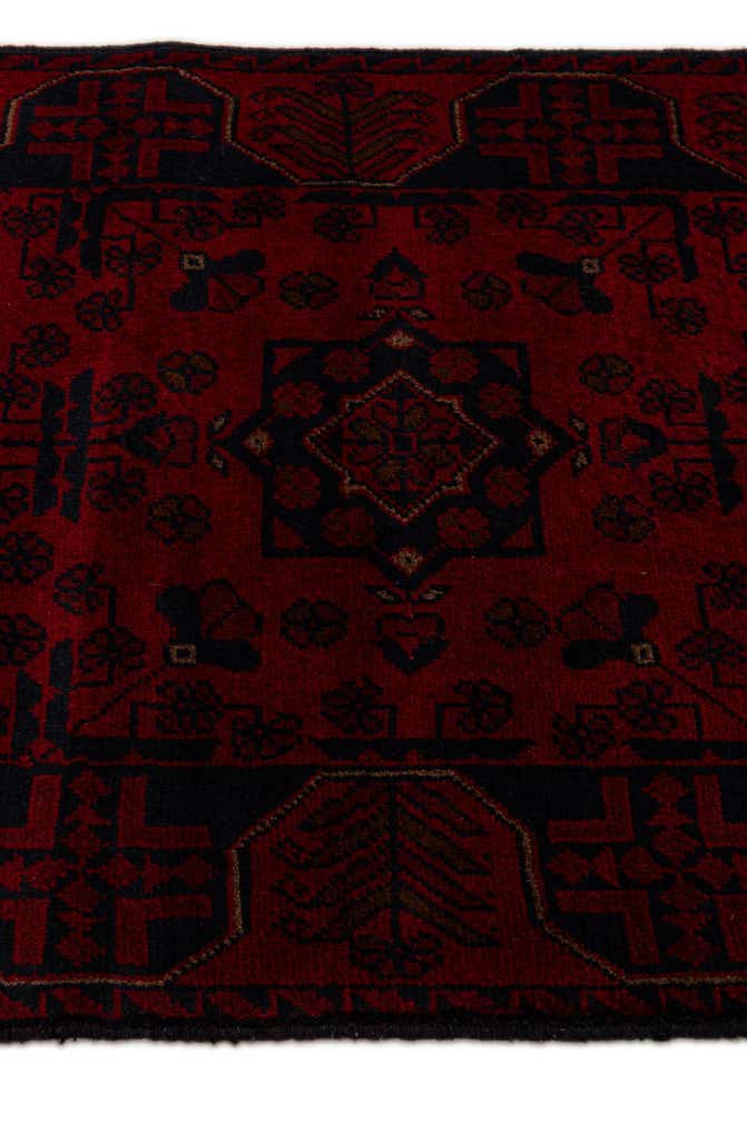 2' 7 x 6' 2 Hand Knotted Khal Mohammadi Wool Runner Rug