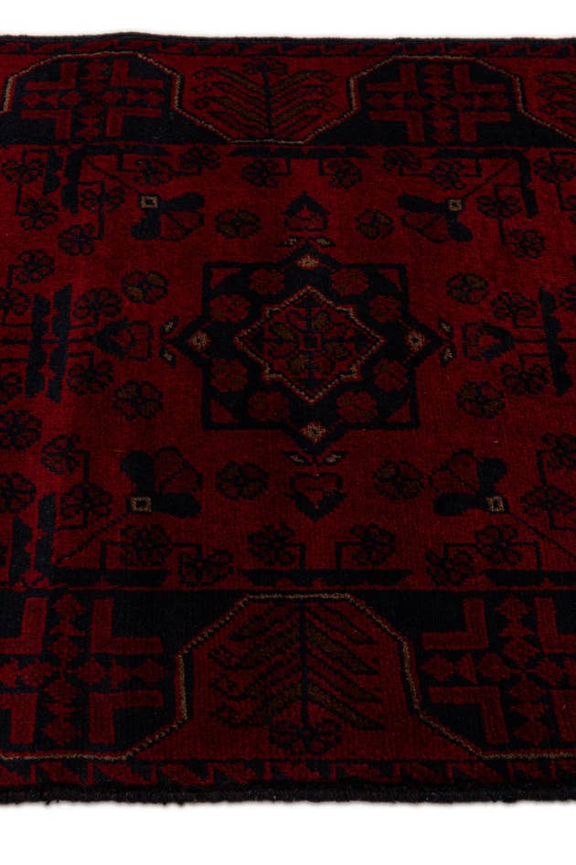 Detail image of 2' 7 x 6' 2 Hand Knotted Khal Mohammadi Wool Runner Rug