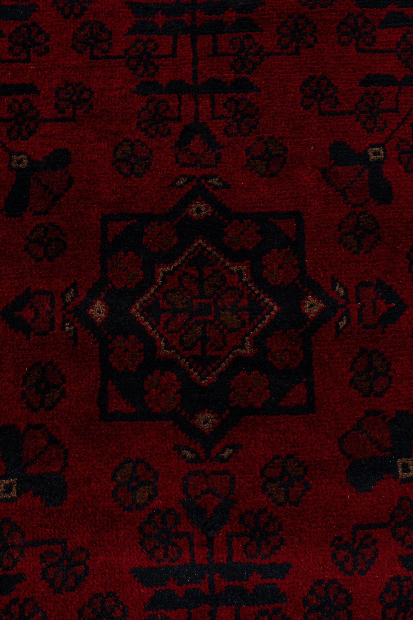 2' 7 x 6' 2 Hand Knotted Khal Mohammadi Wool Runner Rug