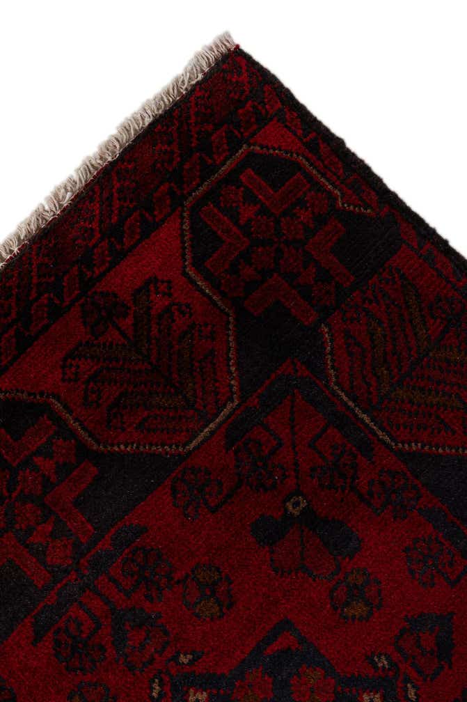 2' 7 x 6' 2 Hand Knotted Khal Mohammadi Wool Runner Rug