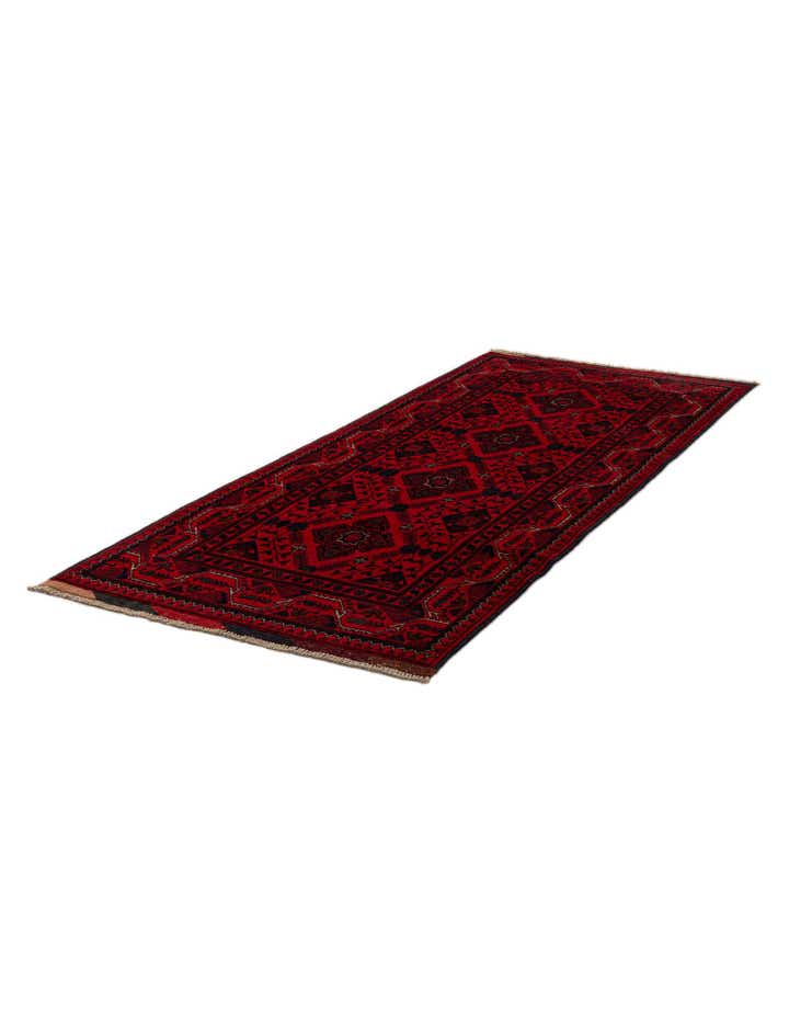 2' 8 x 6' 8 Hand Knotted Khal Mohammadi Wool Runner Rug