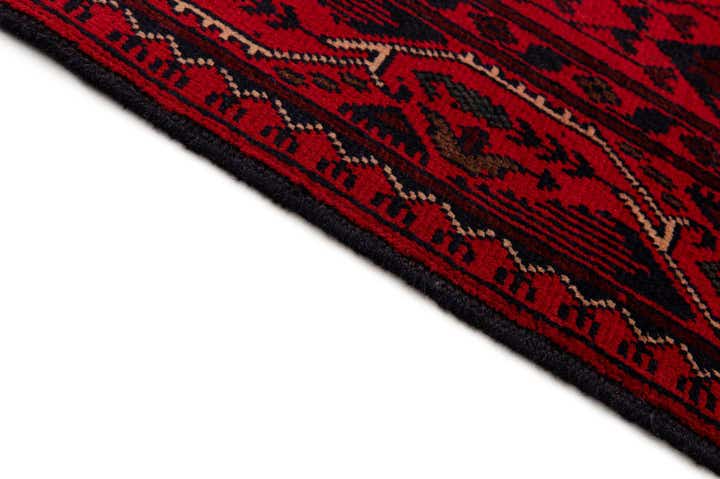 2' 8 x 6' 8 Hand Knotted Khal Mohammadi Wool Runner Rug