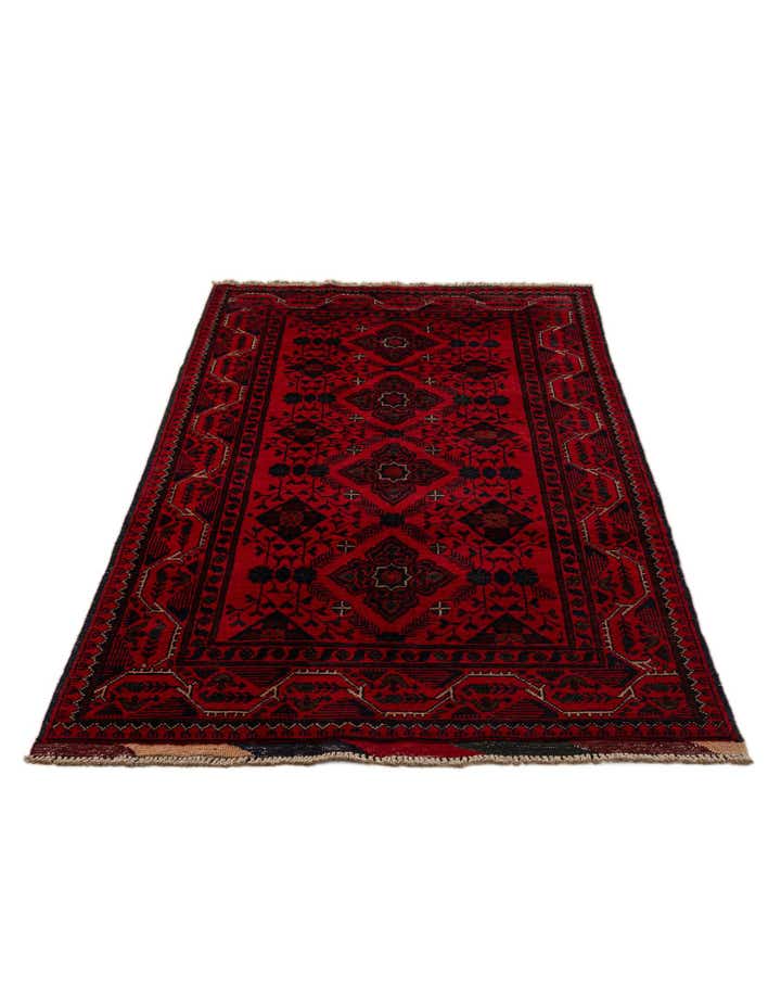 2' 9 x 6' 7 Hand Knotted Khal Mohammadi Wool Runner Rug