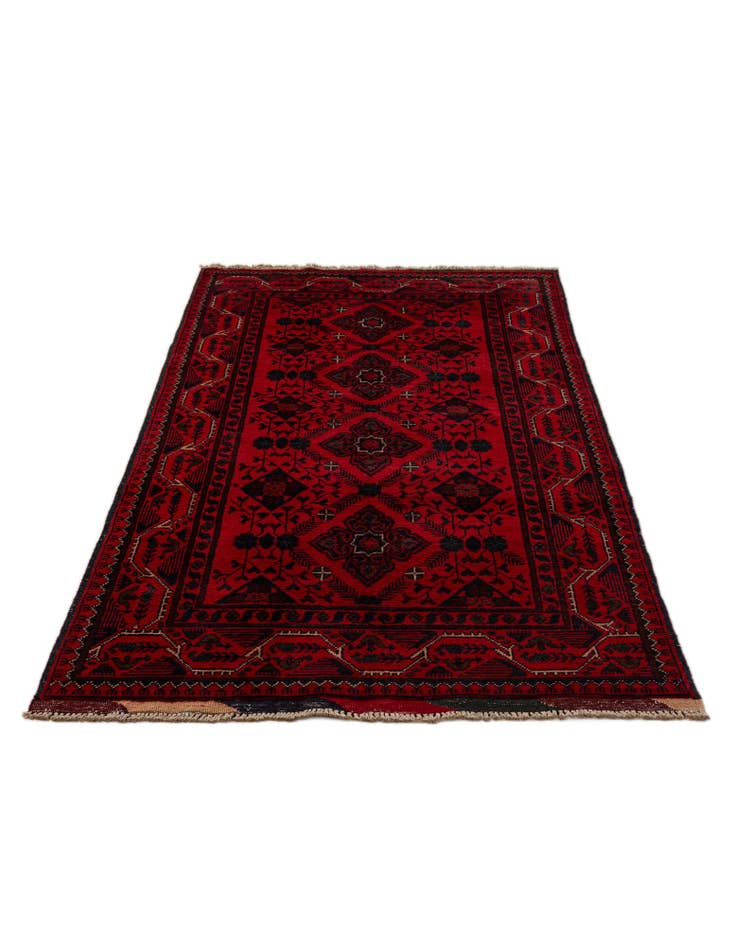 Detail image of 2' 9 x 6' 7 Hand Knotted Khal Mohammadi Wool Runner Rug