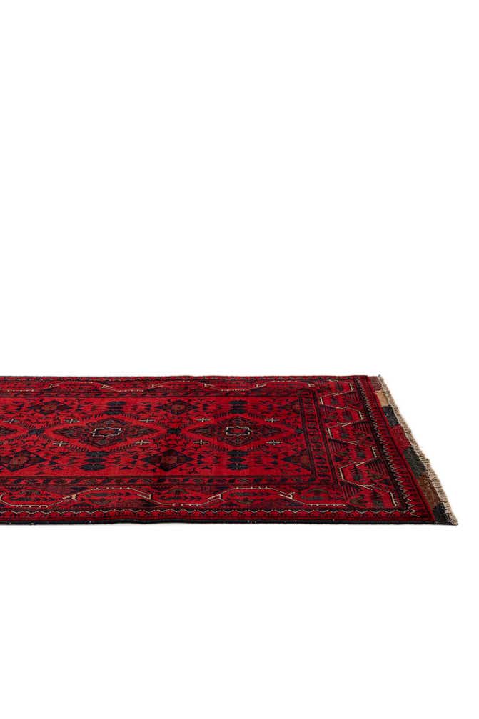 2' 9 x 6' 7 Hand Knotted Khal Mohammadi Wool Runner Rug