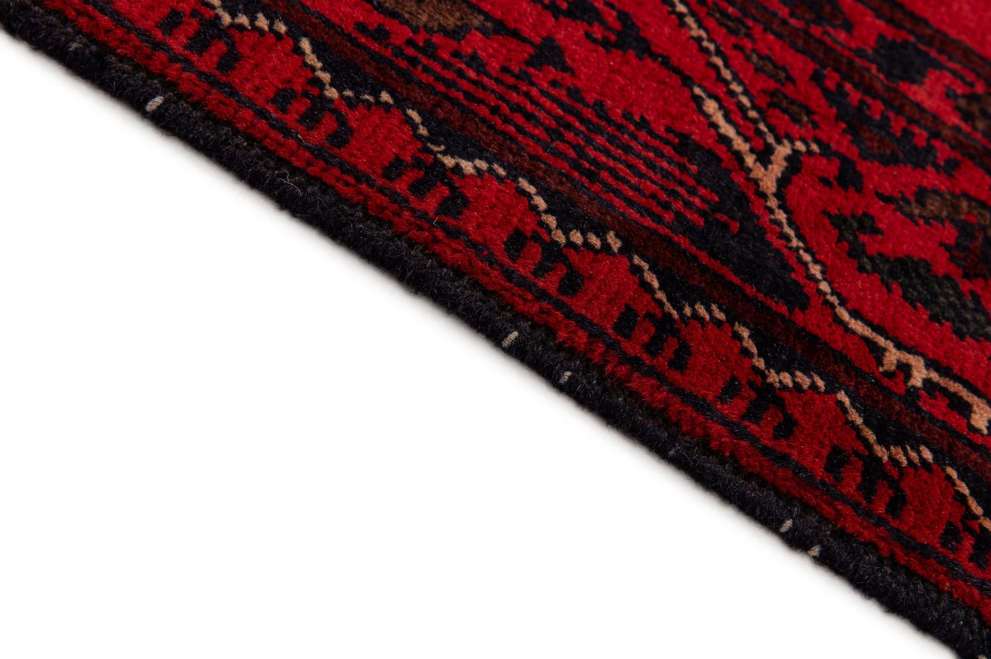 2' 9 x 6' 7 Hand Knotted Khal Mohammadi Wool Runner Rug