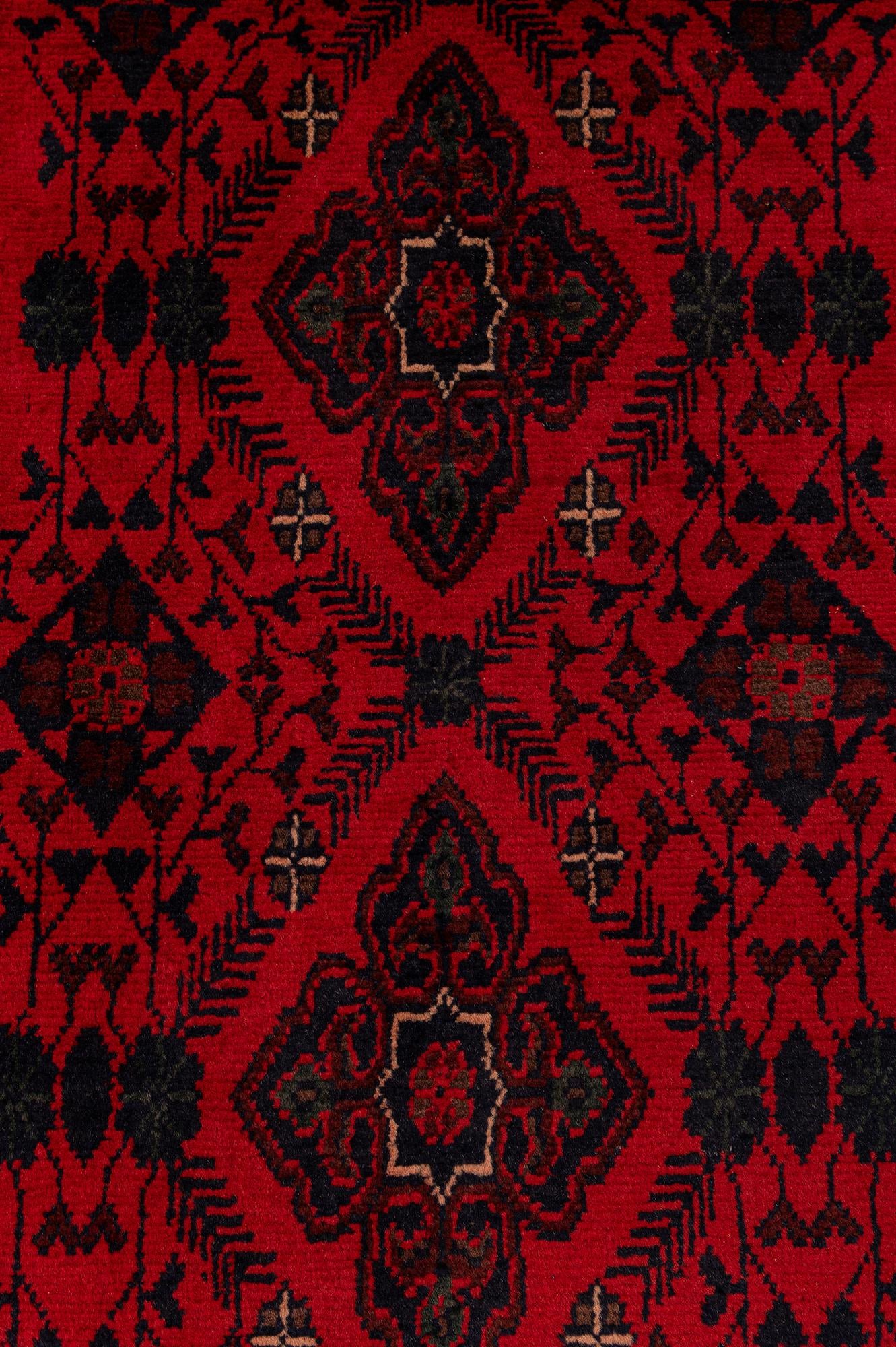 2' 9 x 6' 7 Hand Knotted Khal Mohammadi Wool Runner Rug