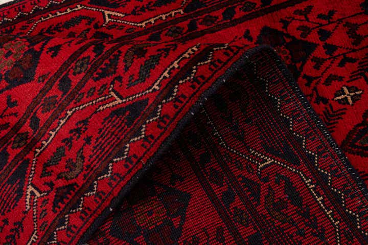 2' 9 x 6' 7 Hand Knotted Khal Mohammadi Wool Runner Rug