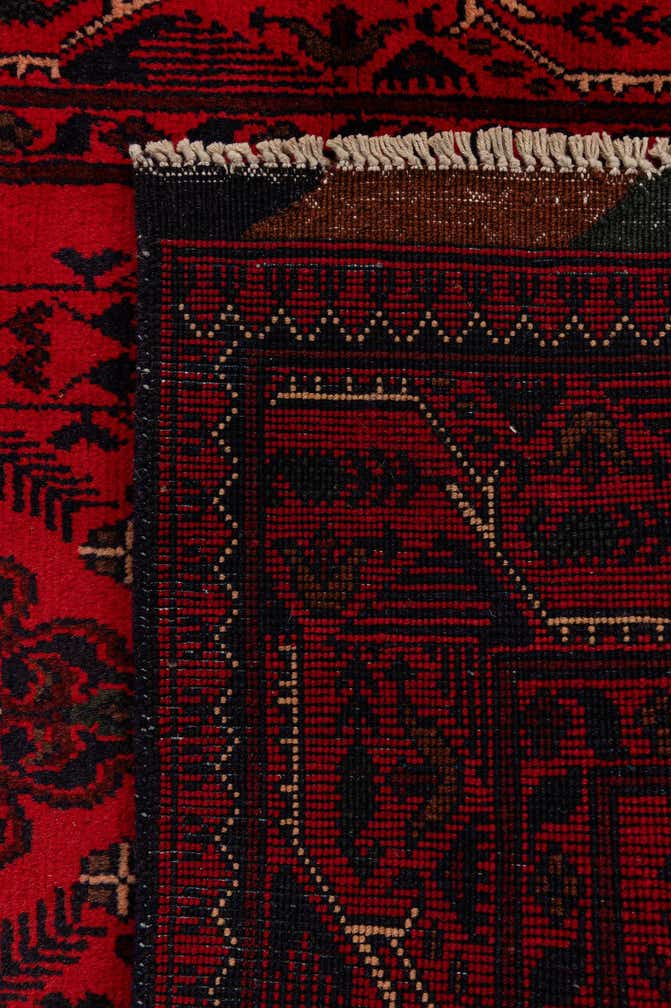 2' 9 x 6' 7 Hand Knotted Khal Mohammadi Wool Runner Rug