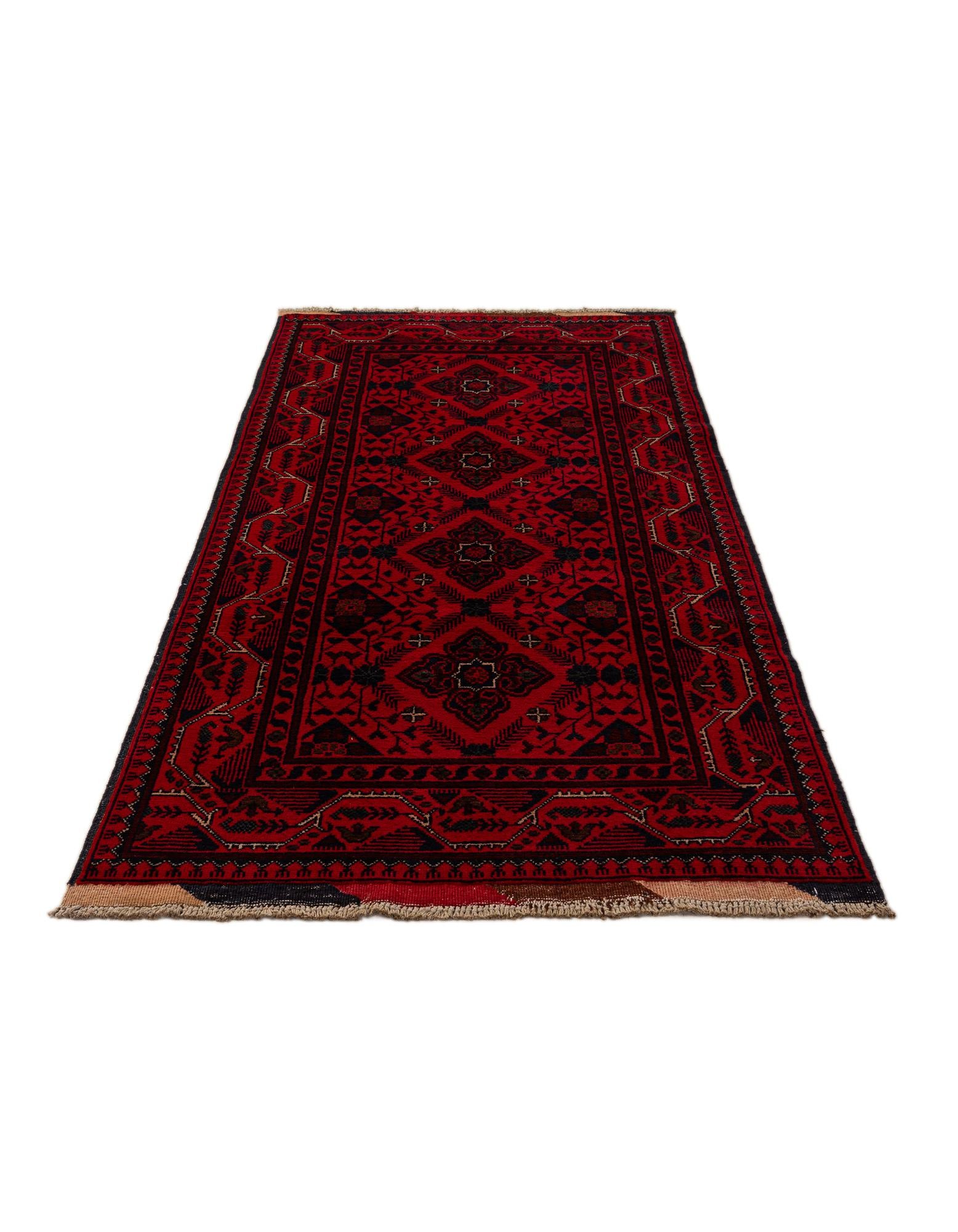 2' 7 x 6' 4 Hand Knotted Khal Mohammadi Wool Runner Rug