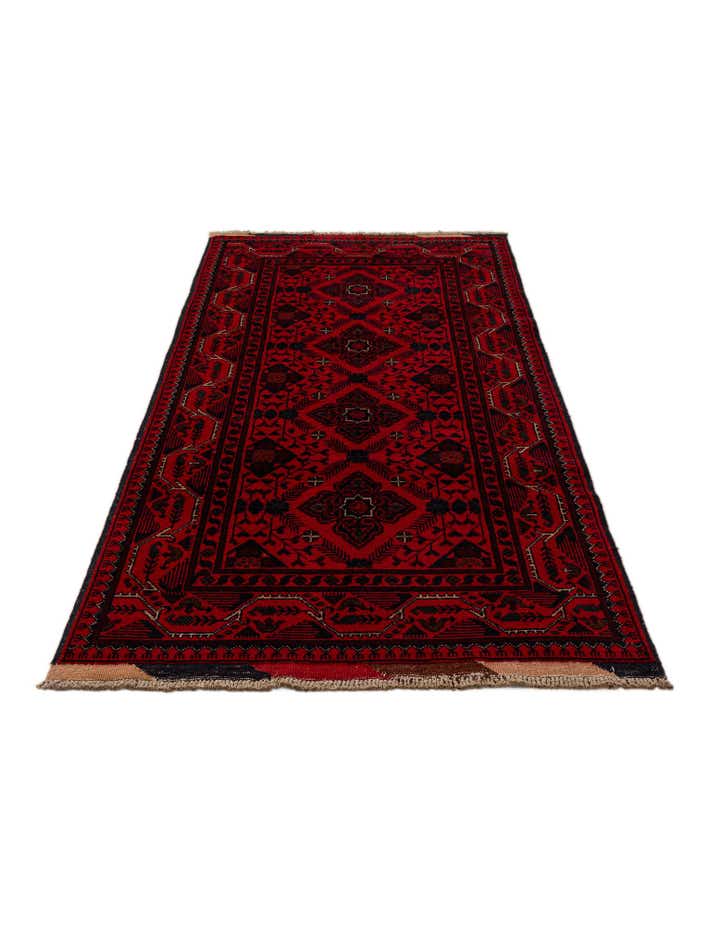 2' 7 x 6' 4 Hand Knotted Khal Mohammadi Wool Runner Rug