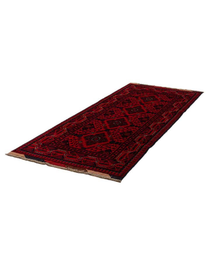 2' 7 x 6' 4 Hand Knotted Khal Mohammadi Wool Runner Rug