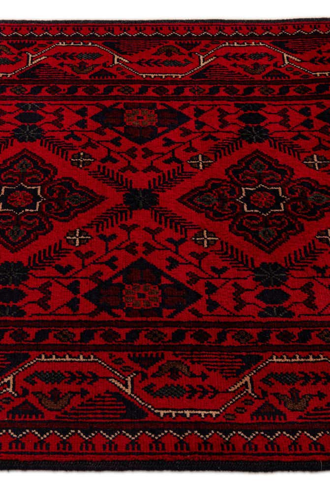 2' 7 x 6' 4 Hand Knotted Khal Mohammadi Wool Runner Rug