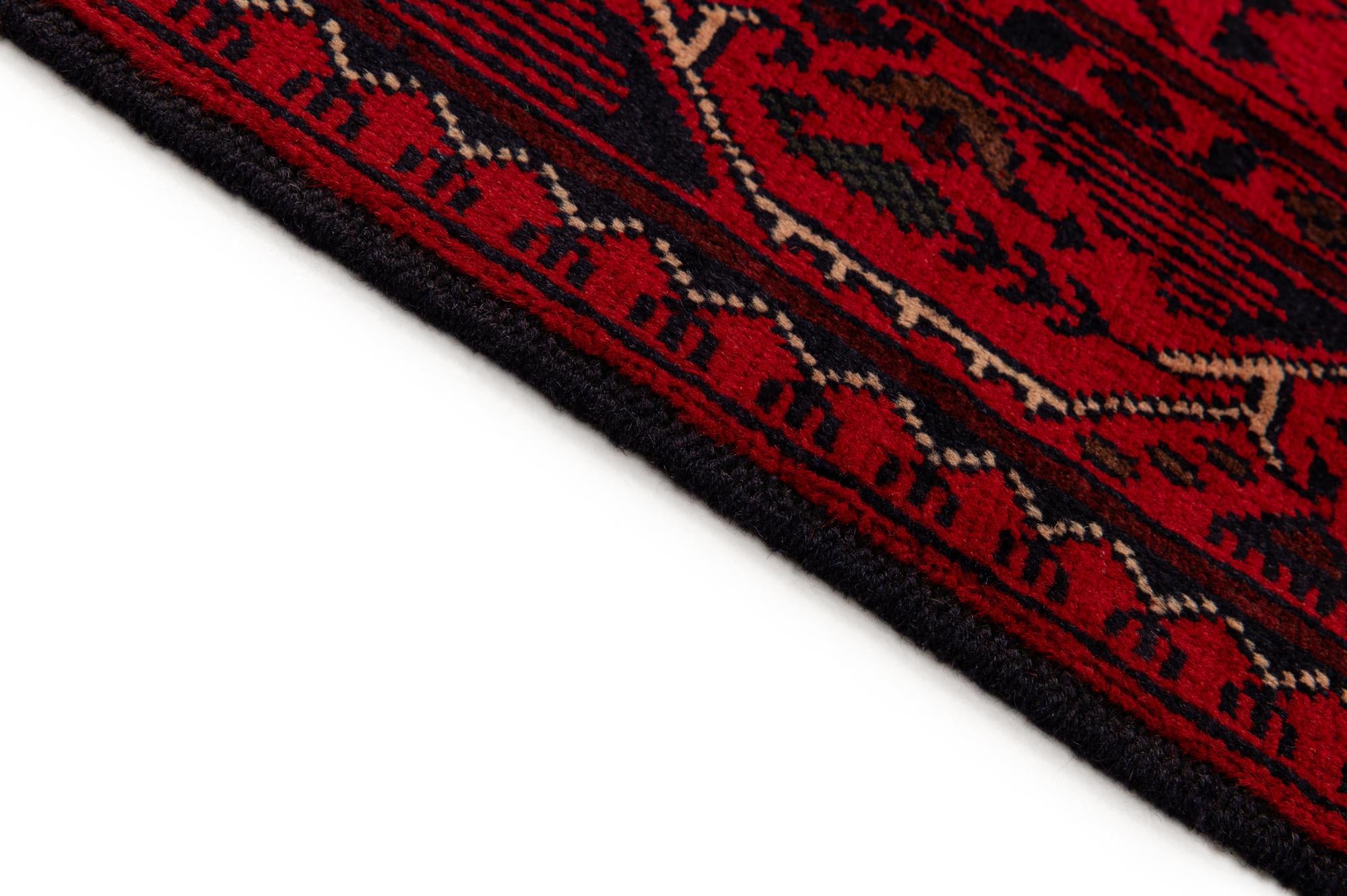 2' 7 x 6' 4 Hand Knotted Khal Mohammadi Wool Runner Rug