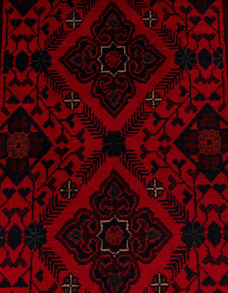 Detail image of 2' 7 x 6' 4  Hand Knotted Khal Mohammadi Wool Runner Rug