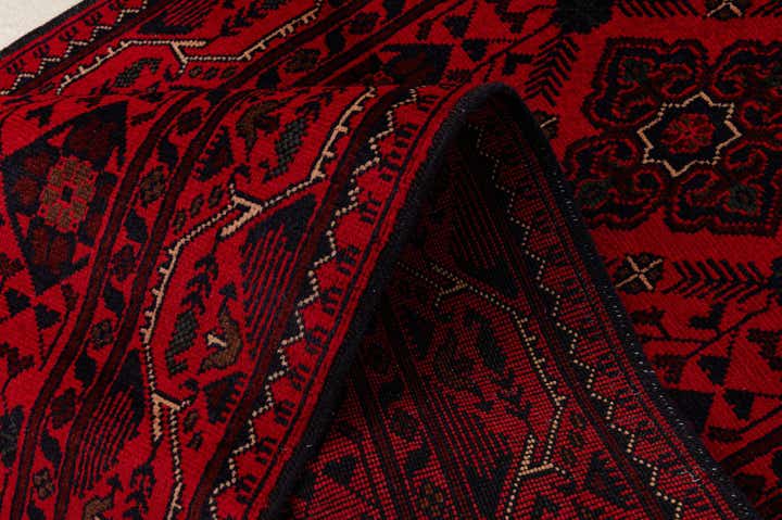 2' 7 x 6' 4 Hand Knotted Khal Mohammadi Wool Runner Rug