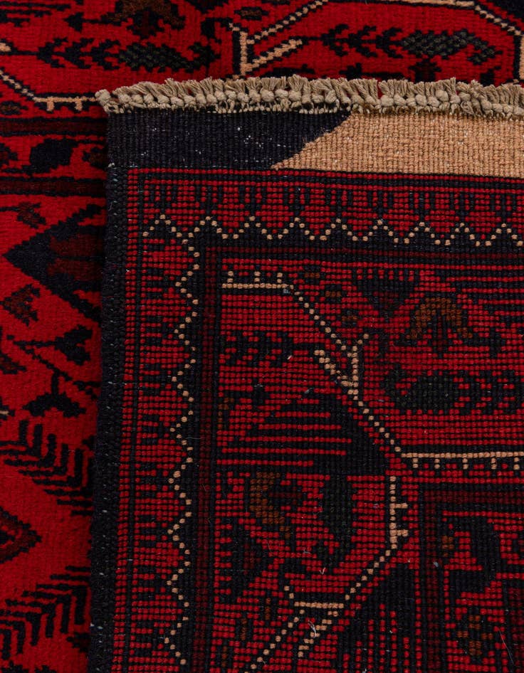 Detail image of 2' 7 x 6' 4  Hand Knotted Khal Mohammadi Wool Runner Rug