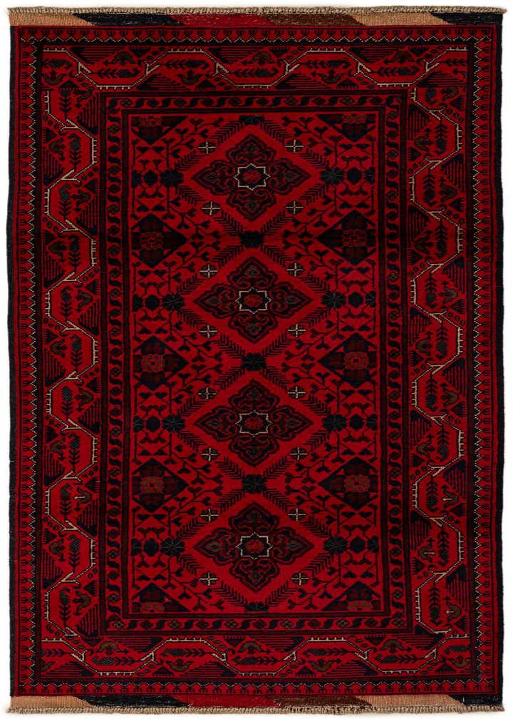 2' 7 x 6' 4 Hand Knotted Khal Mohammadi Wool Runner Rug