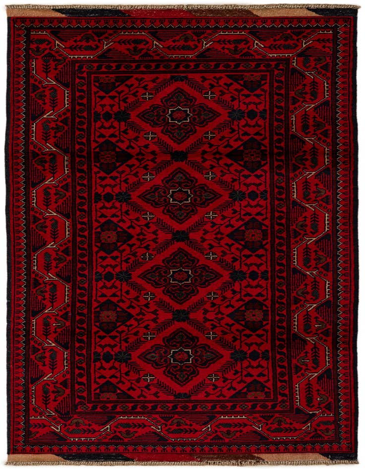 Detail image of 2' 7 x 6' 4 Hand Knotted Khal Mohammadi Wool Runner Rug