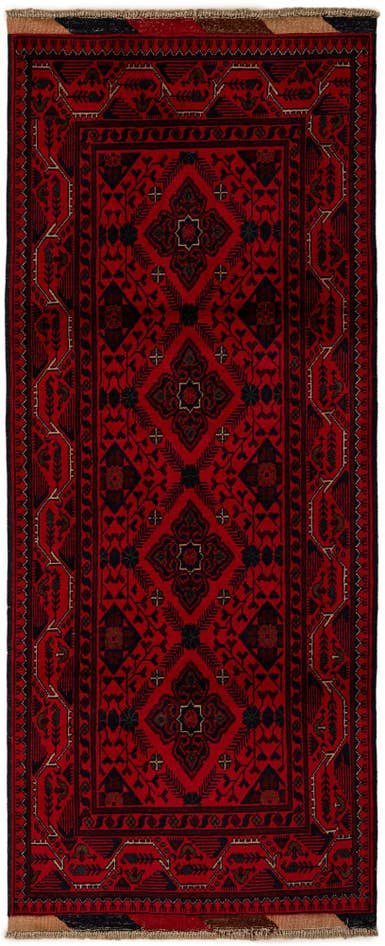 Detail image of 2' 7 x 6' 4 Hand Knotted Khal Mohammadi Wool Runner Rug