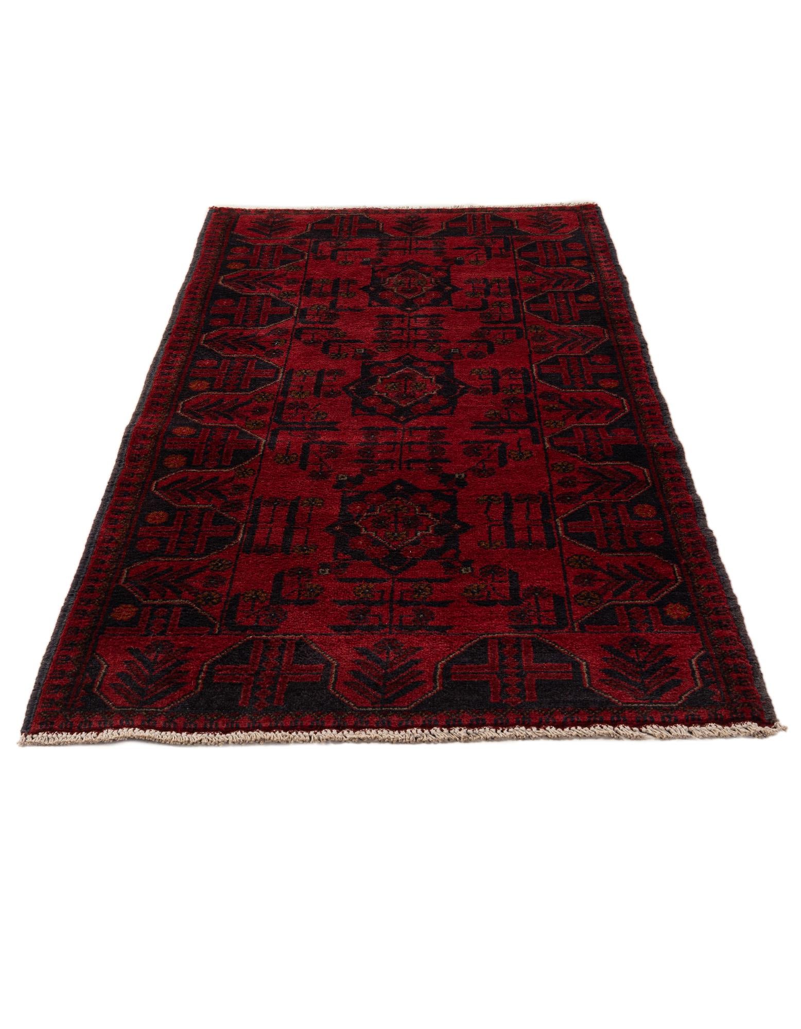 2' 8 x 6' 7 Hand Knotted Khal Mohammadi Wool Runner Rug