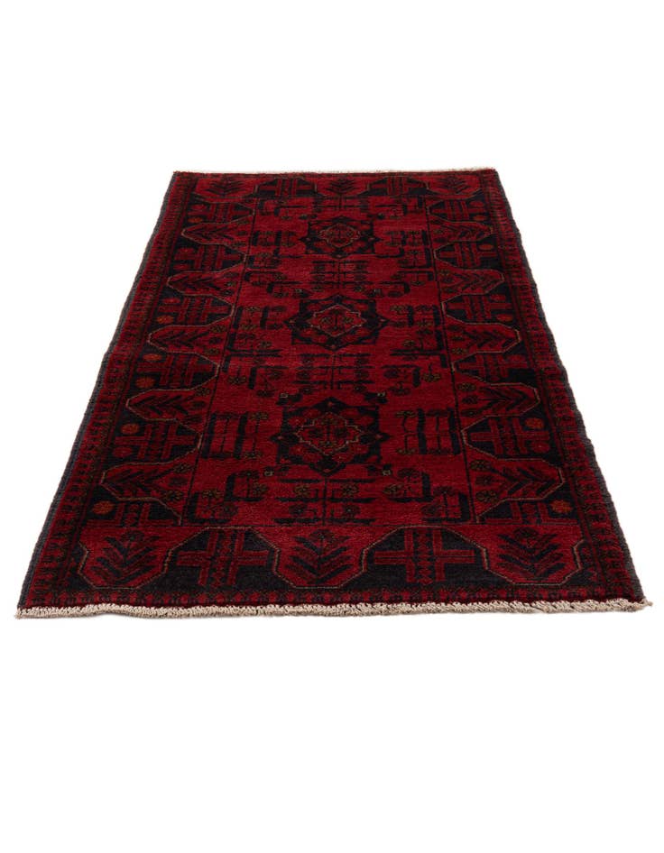 Detail image of 2' 8 x 6' 7  Hand Knotted Khal Mohammadi Wool Runner Rug