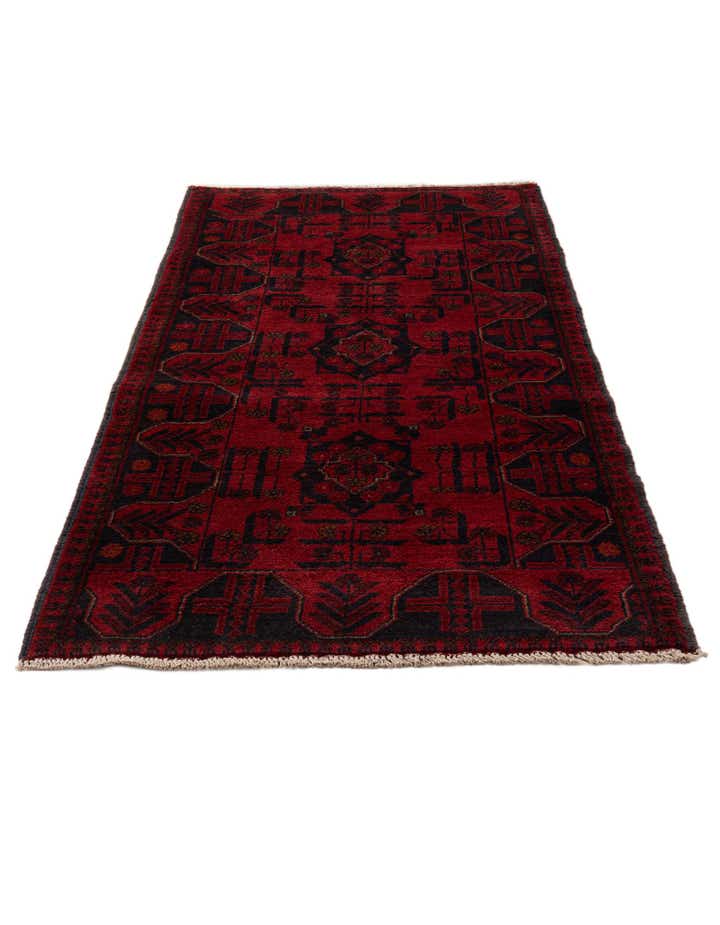 2' 8 x 6' 7 Hand Knotted Khal Mohammadi Wool Runner Rug