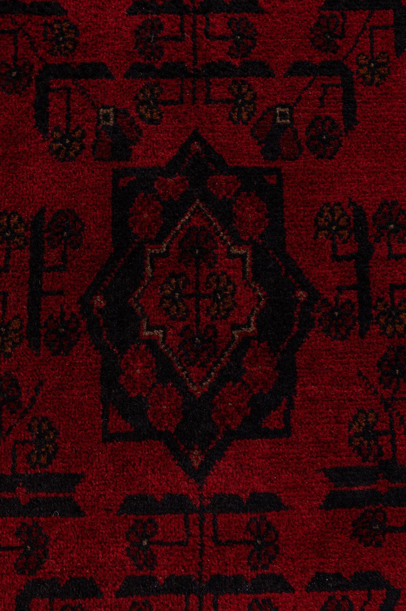 2' 8 x 6' 7 Hand Knotted Khal Mohammadi Wool Runner Rug
