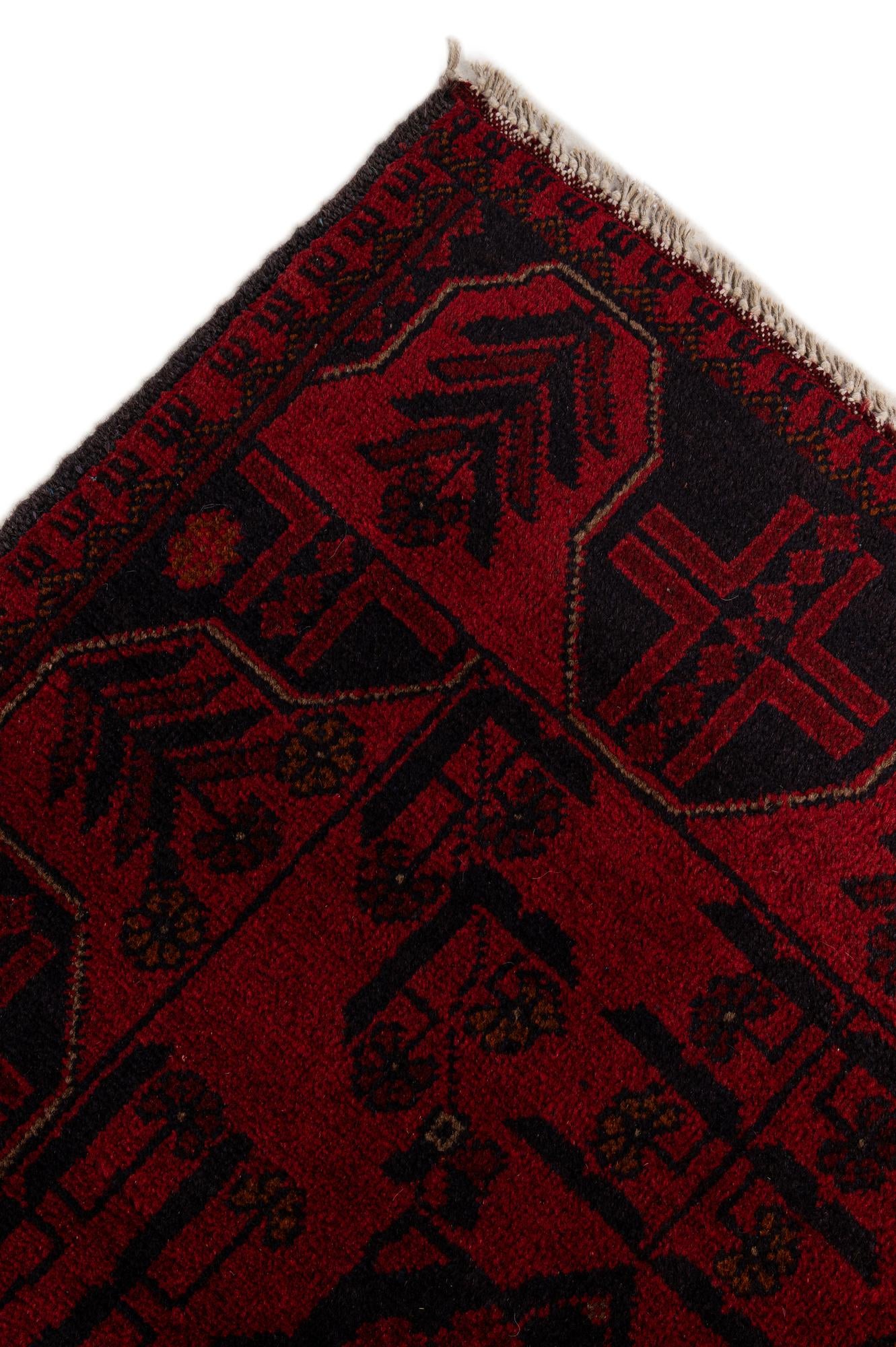 2' 8 x 6' 7 Hand Knotted Khal Mohammadi Wool Runner Rug