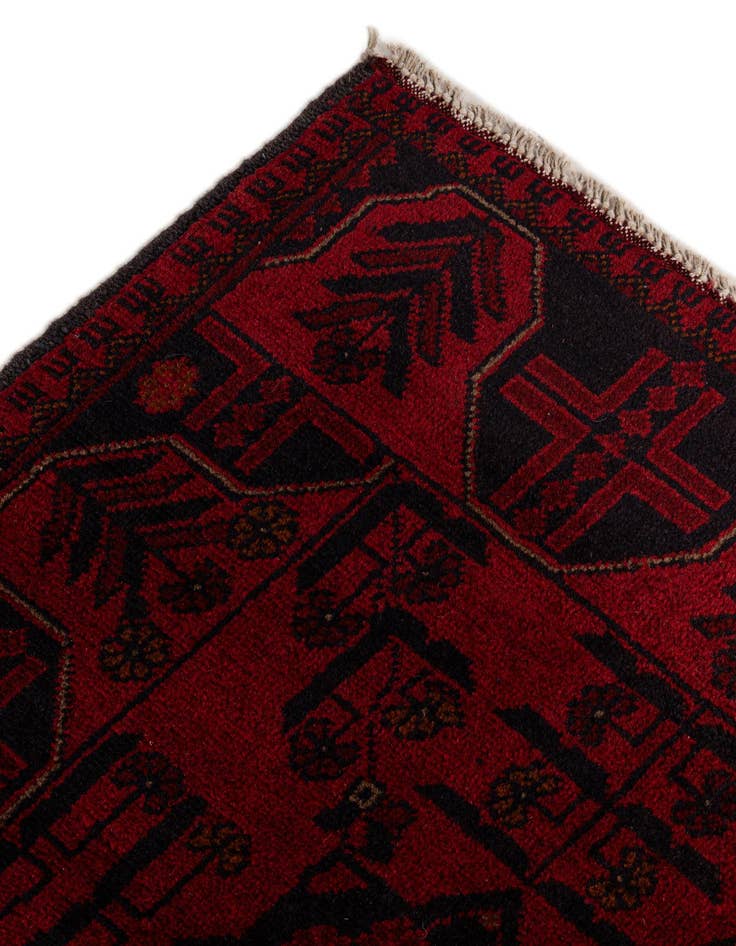 Detail image of 2' 8 x 6' 7  Hand Knotted Khal Mohammadi Wool Runner Rug